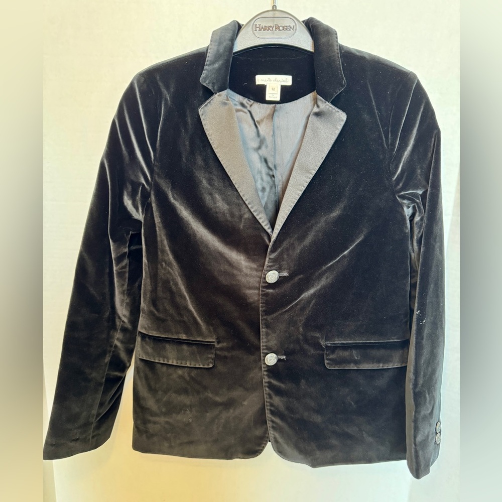 Marie Chantal Boys Black Velvet Blazer - As Worn by Prince George
